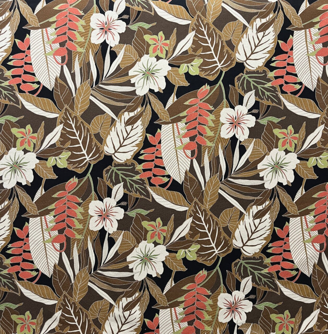 1 Yard Tropical Garden Cotton Fabric for Upholstery and Home Decor 56-58 inches Wide